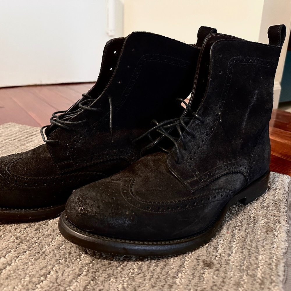 Domenico Vacca Leather Suede Boots